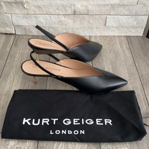 Like New, KURT GEIGER LONDON kitten heels black